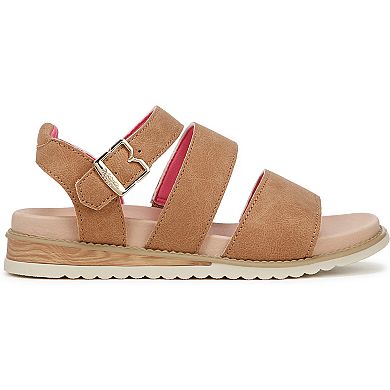 Dr. Scholl's Island Glow Kid Girls' Ankle Strap Faux Leather Sandals