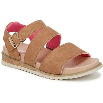 Dr. Scholl's Island Glow Kid Girls' Ankle Strap Faux Leather Sandals