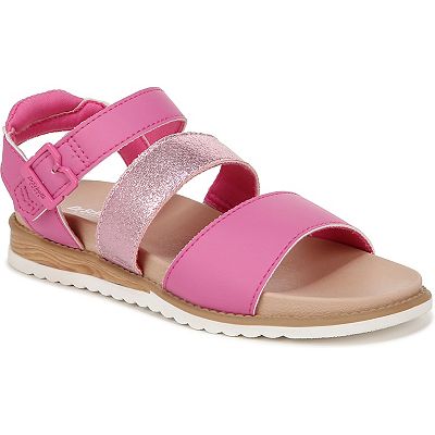 Dr. Scholl s Island Glow Kid Girls Ankle Strap Faux Leather Sandals