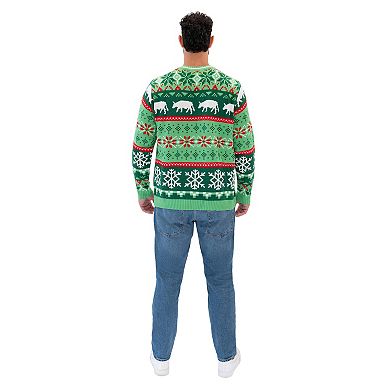 Big & Tall Celebrate Together™ Cow Santa Claus Ugly Christmas Sweater