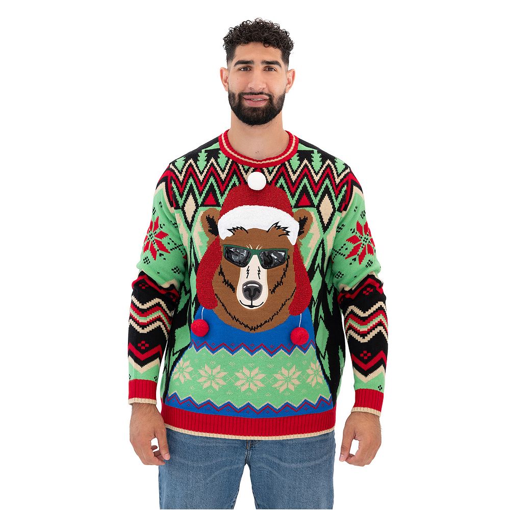 Sweatshirt Bear Ugly Christmas Sweaters Ugly Christmas Bear Beer