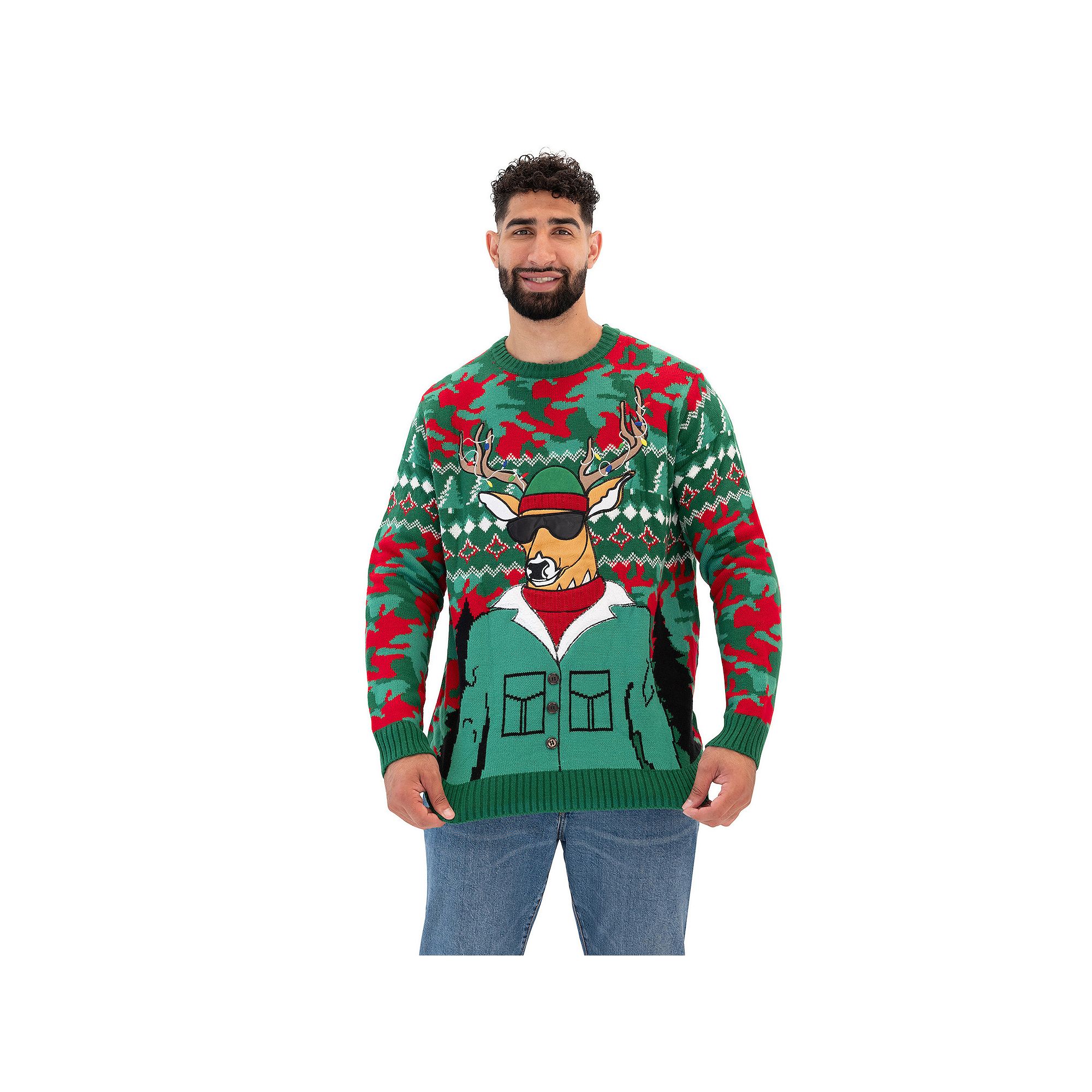 Big & Tall Celebrate Together™ Woodsy Reindeer Ugly Christmas Sweater, Me