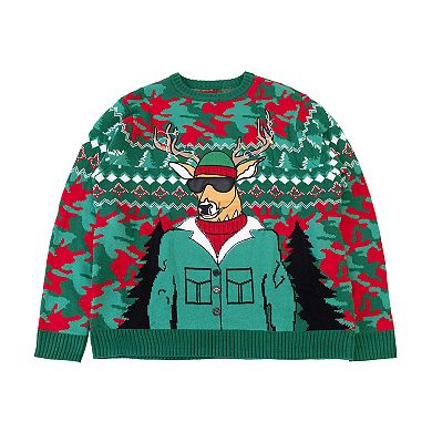 Big & Tall Celebrate Together™ Woodsy Reindeer Ugly Christmas Sweater
