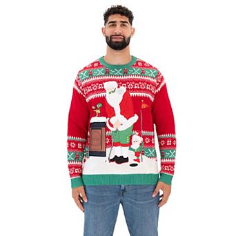 Big & Tall Celebrate Together™ Golfing Santa Ugly Christmas Sweater