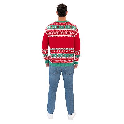 Big Tall Celebrate Together Golfing Santa Ugly Christmas Sweater