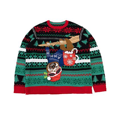 Men's Celebrate Together Long Sleeve Merry Sloth Crewneck Sweater