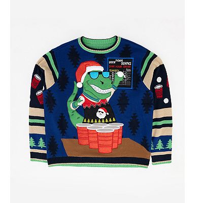 Big Tall Celebrate Together Merry Rexmas Ugly Christmas Sweater