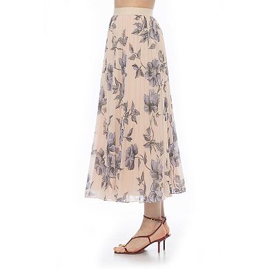 Women's ALEXIA ADMOR Kesia Pleated Midi Skirt