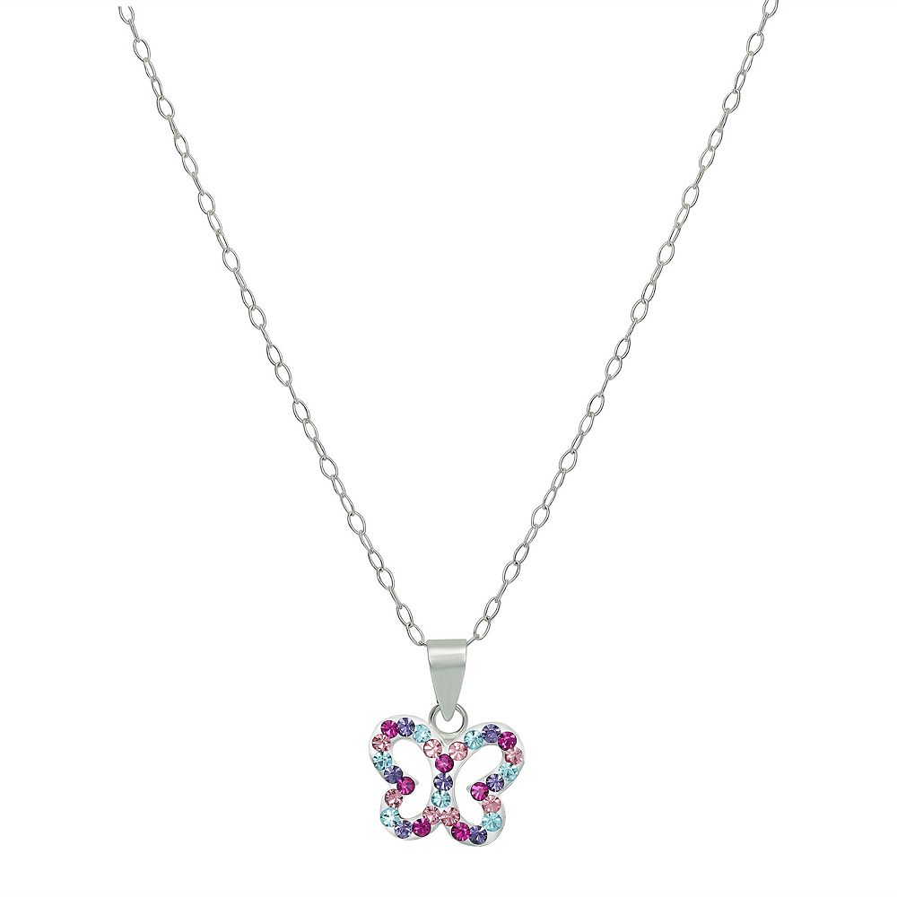 Elli Collana Donna Con Ciondolo Farfalla In Argento 925 E Cristallo Xilion - Gioiello Moderno E Brillante - 4