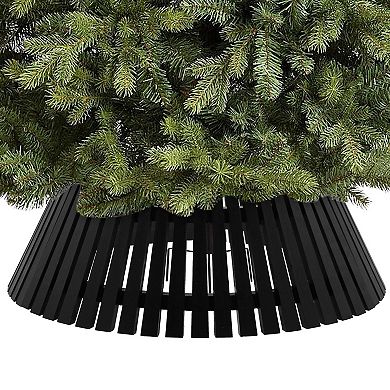 St. Nicholas Square Slated Wood Tree Collar