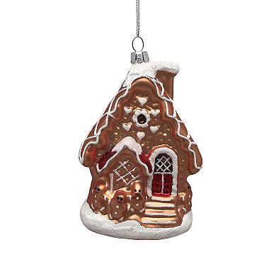St. Nicholas Square® Glass Gingerbread House Christmas Ornament