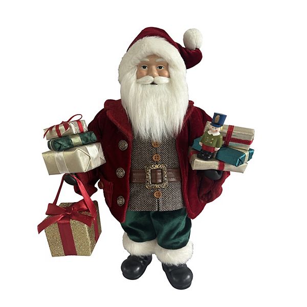 St. Nicholas Square® Santa Holding Gift Floor Decor - Light