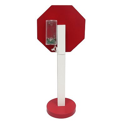 St. Nicholas Square LED Santa Stop Here Floor Decor