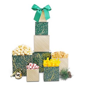 Alder Creek Gift Baskets Elegant Evergreen Treats Tower
