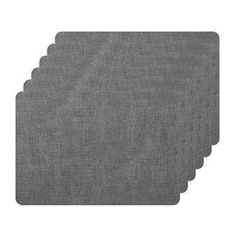 Faux Leather Placemats Set Of 6 Table Mats For Dining Room