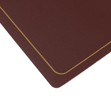 Faux Leather Placemats Set Of 6 For Kitchen Dining Room