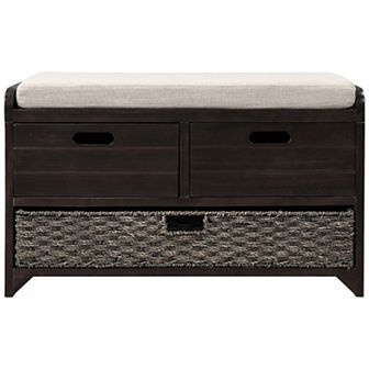 Merax Storage Bench with Removable Basket and 2 Drawers