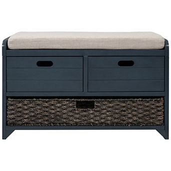 Merax Storage Bench with Removable Basket and 2 Drawers