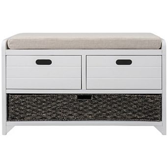 Merax Storage Bench with Removable Basket and 2 Drawers