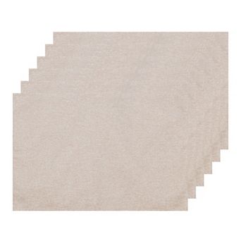 Set Of 6 Faux Linen Placemats For Banquet Dinner Buffet