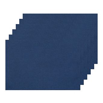 Set Of 6 Faux Linen Placemats For Banquet Dinner Buffet