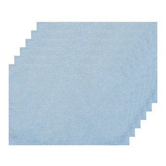 Set Of 6 Faux Linen Placemats For Banquet Dinner Buffet