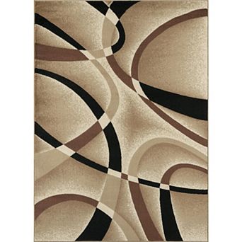 Luxe Weavers Modern Abstract Geometric Area Rug