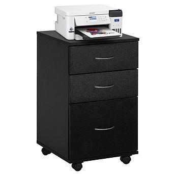 Office File Cabinet 3 Drawer Chest With Rolling Casters