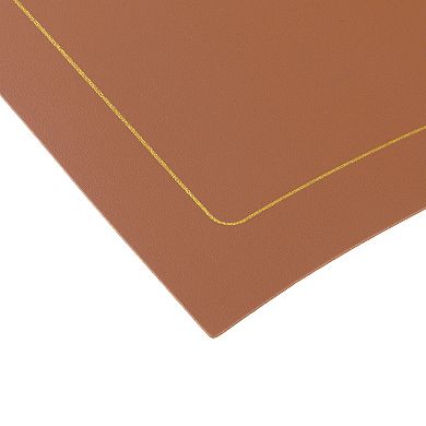 Set Of 6 Faux Leather Table Mats Durable Placemats For Home Dining Table