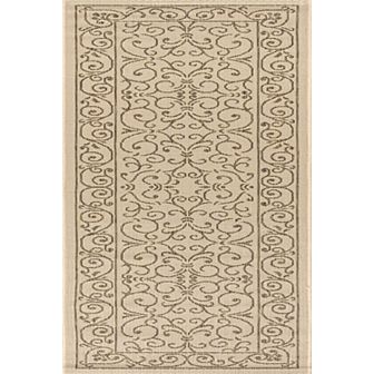 Charleston Vintage Filigree Textured Weave Indoor/outdoor Runner Rug