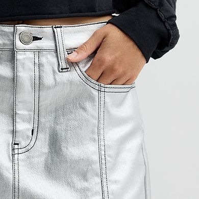 Juniors' SO® Shine Mini Skirt