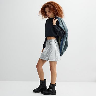 Juniors' SO® Shine Mini Skirt