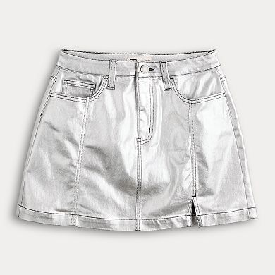 Juniors' SO® Shine Mini Skirt