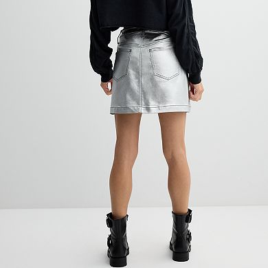 Juniors' SO® Shine Mini Skirt