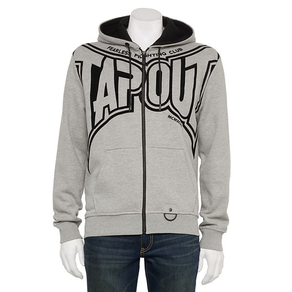 Men's Tapout Flocked Batwing Graphic Hoodie