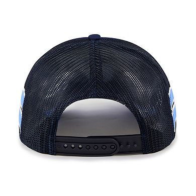Men's '47 Navy Memphis Grizzlies Sidebrand Stripes Trucker Adjustable Hat