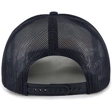 Men's '47 Navy Atlanta Braves Lift Off Foam Front Mesh Trucker Adjustable Hat