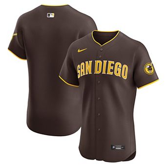 Men's Nike Brown San Diego Padres Road Vapor Premier Elite Patch Jersey