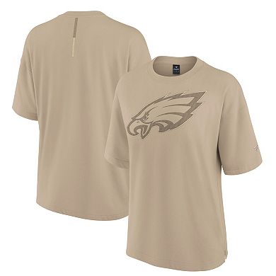 Women's Fanatics Signature Khaki Philadelphia Eagles Elements Oversized T-Shirt
