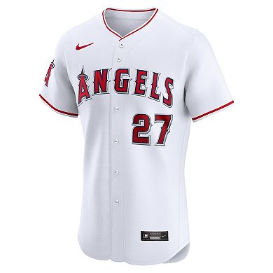 Men's Nike Mike Trout White Los Angeles Angels Home Elite Player Jersey