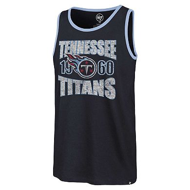 Men's '47 Navy Tennessee Titans Upload Franklin Tank Top