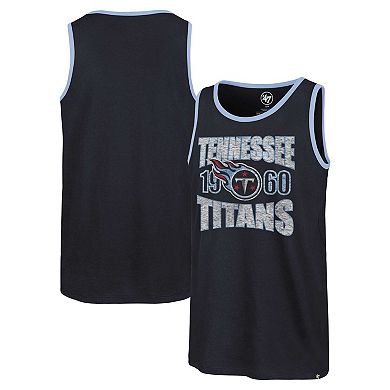 Men's '47 Navy Tennessee Titans Upload Franklin Tank Top