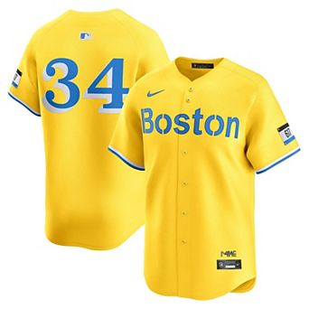 Men's Nike David Ortiz Gold Boston Red Sox City Connect Retired Player Jersey