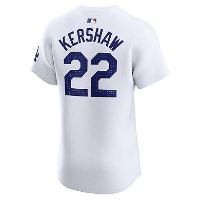 Men's Nike Clayton Kershaw White Los Angeles Dodgers Home Elite Player Jersey