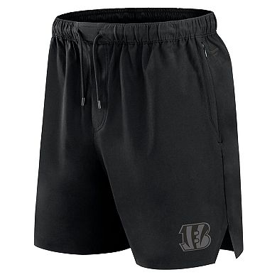 Men's Fanatics Signature Black Cincinnati Bengals Front Office Woven Shorts