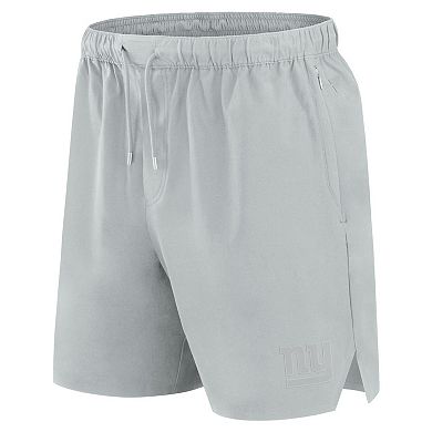 Men's Fanatics Signature Gray New York Giants Front Office Woven Shorts