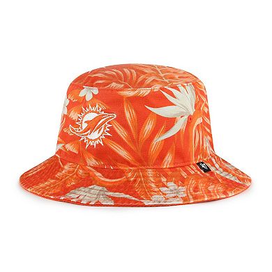 Men's '47 Orange Miami Dolphins Tropicalia Bucket Hat