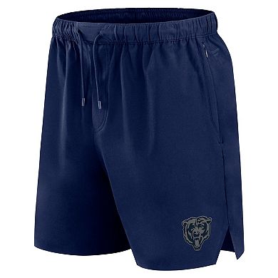 Men's Fanatics Signature Navy Chicago Bears Front Office Woven Shorts