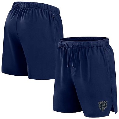 Men's Fanatics Signature Navy Chicago Bears Front Office Woven Shorts