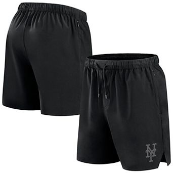 Men's Fanatics Signature Black New York Mets Front Office Woven Shorts